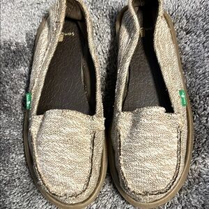 Sanuk Beige Slip-On Shoes